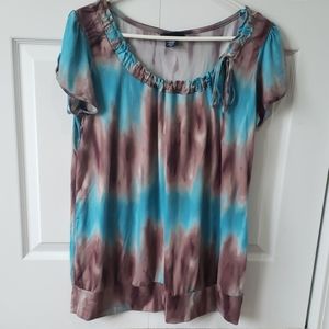 New Additions Maternity top Blue Brown Size XL